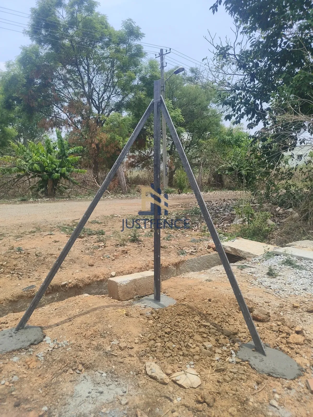 JF Trinity pole installation